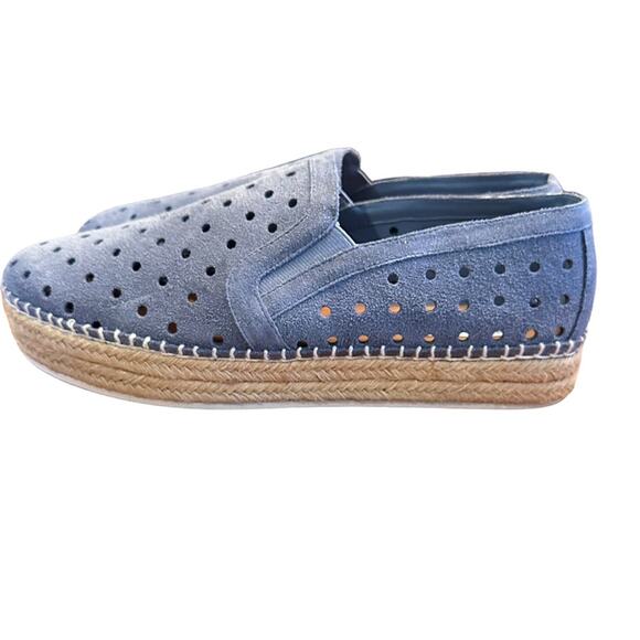 Steve Madden Widmer Blue Suede Espadrille Loafer Size 10 NEW No Box - Picture 6 of 8